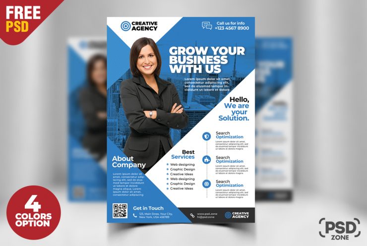 Flyer PSD corporativo Set gratis