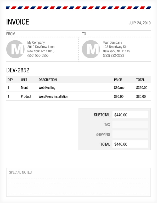 invoice