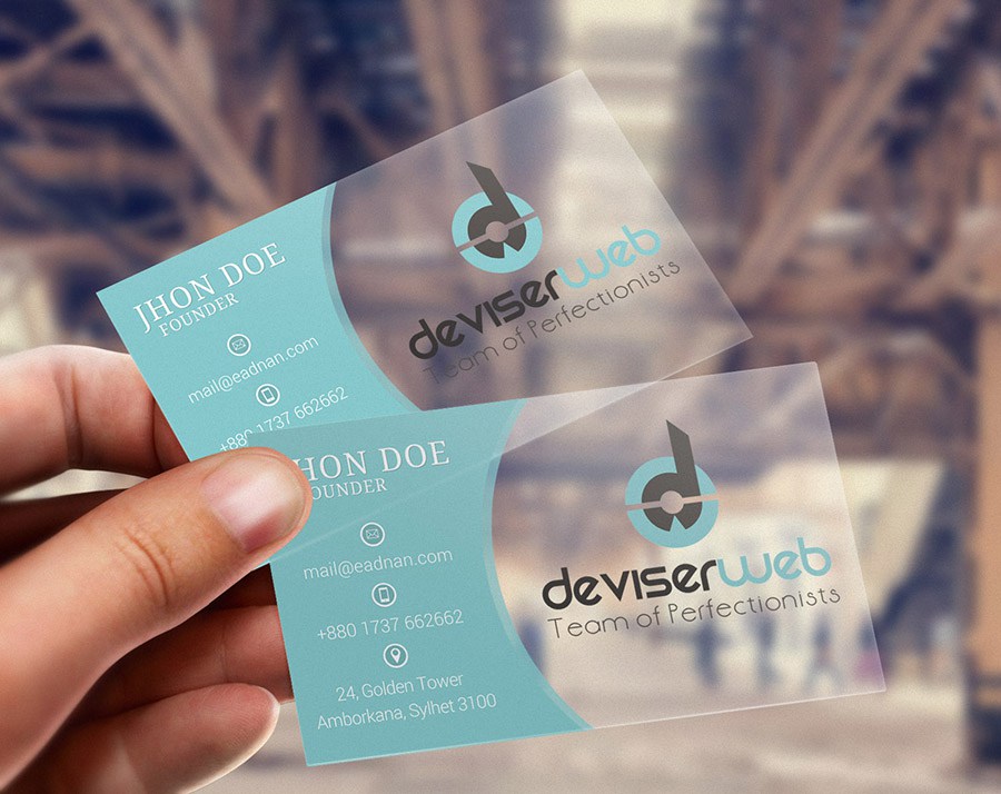 Circle_Transparent_Plastic_Business_Card