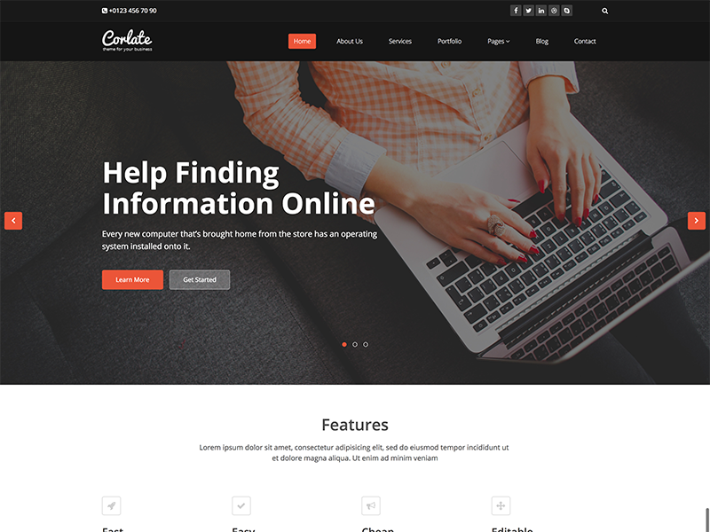 Plantilla Gratis HTML5 responsive de Negocios
