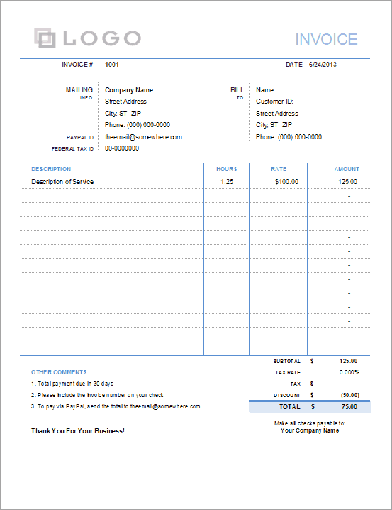 simple-invoice-with-hours-and-rate