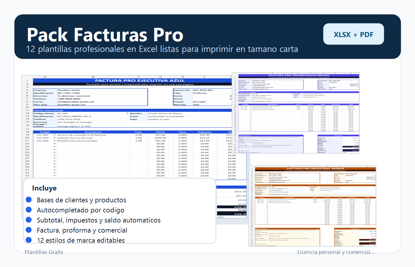 Pack Facturas Pro