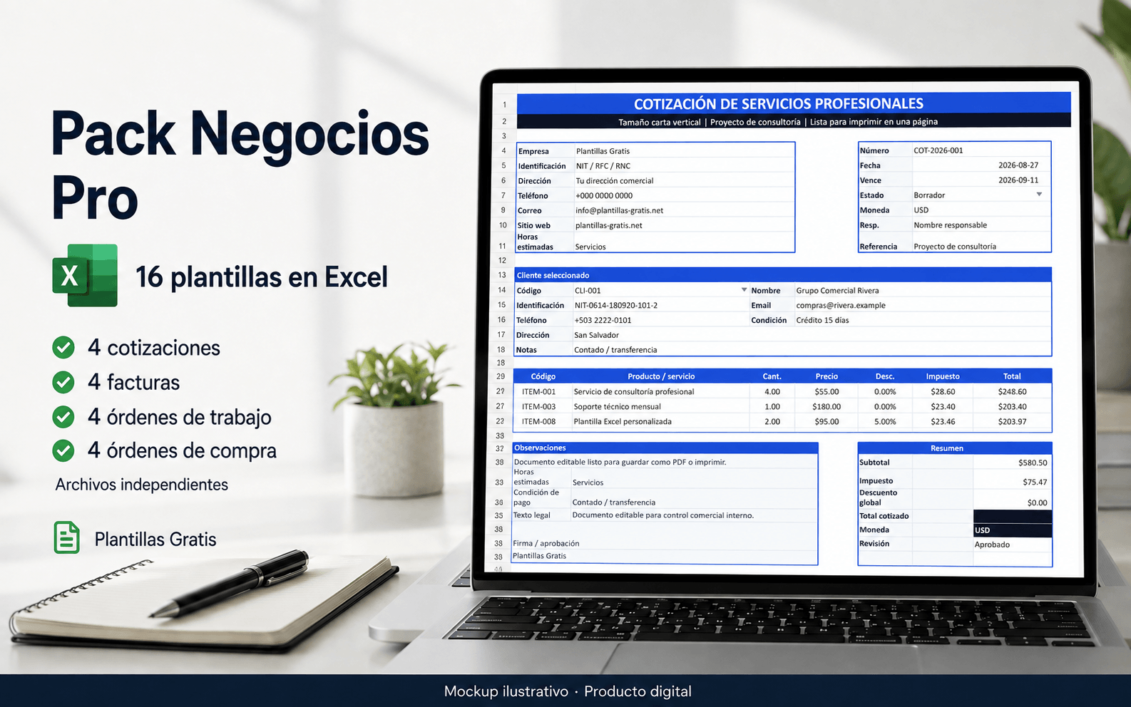 Pack Negocios Pro