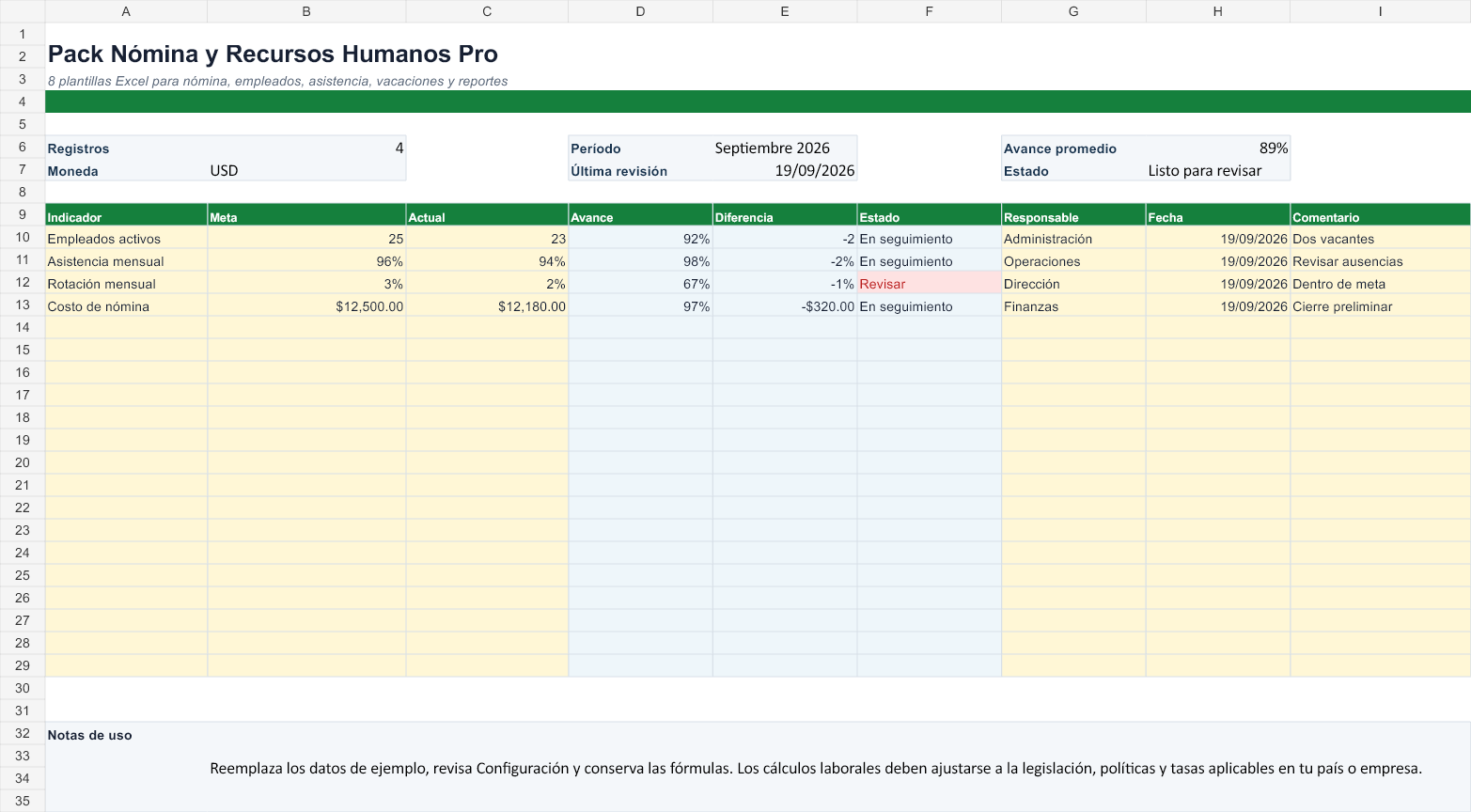 Pack Nómina y Recursos Humanos Pro