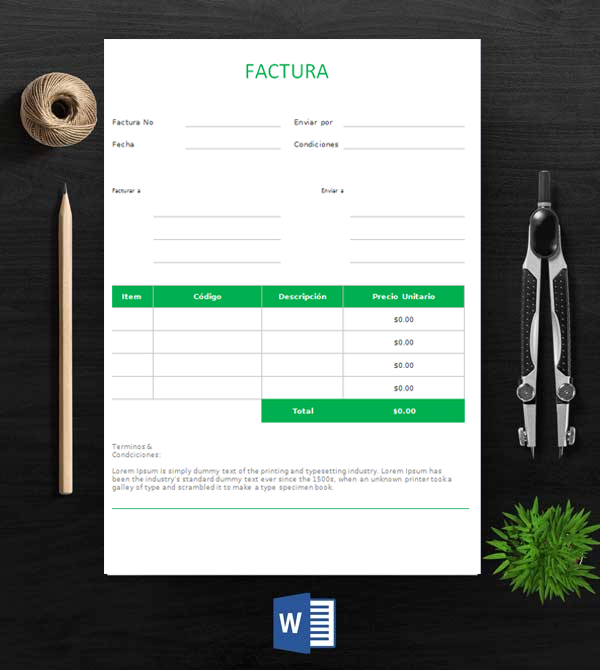 Plantillas de facturas gratuitas