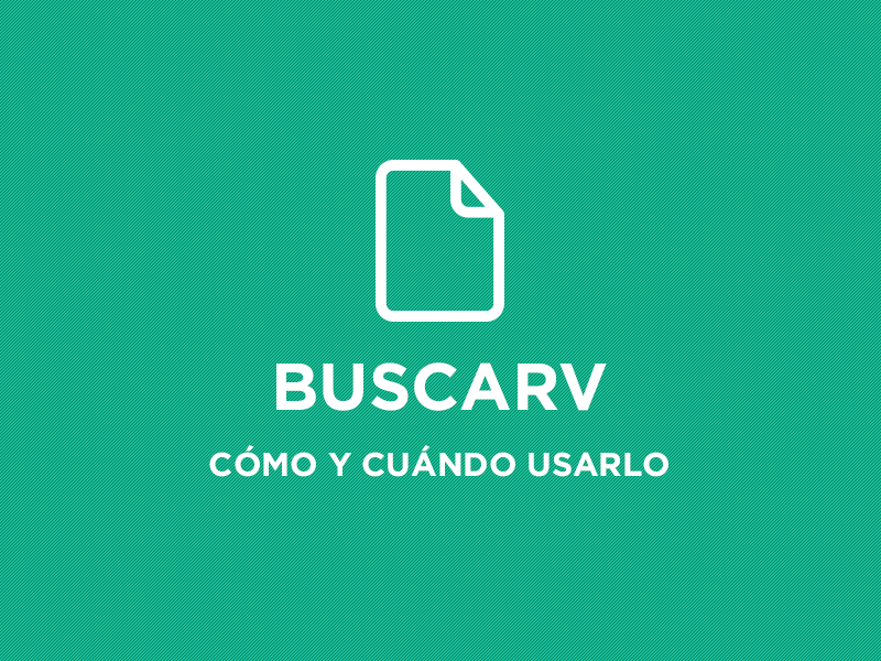 Como usar BUSCARV en Excel