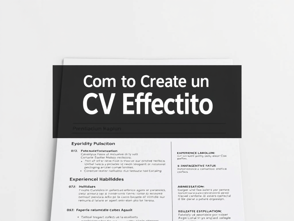 Cómo Crear un CV Efectivo: Guía y Plantilla