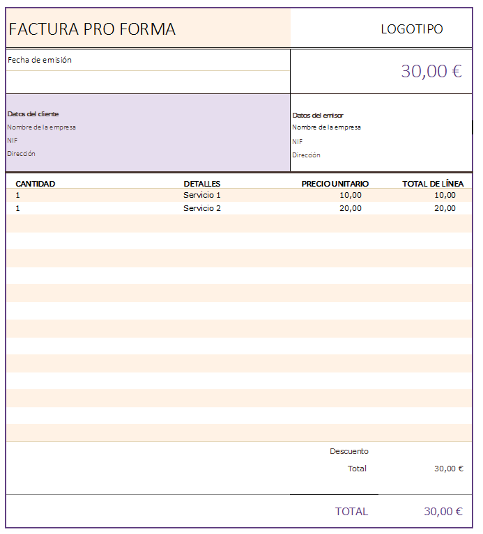 10 Plantillas gratuitas en formato Excel para crear Facturas proformas