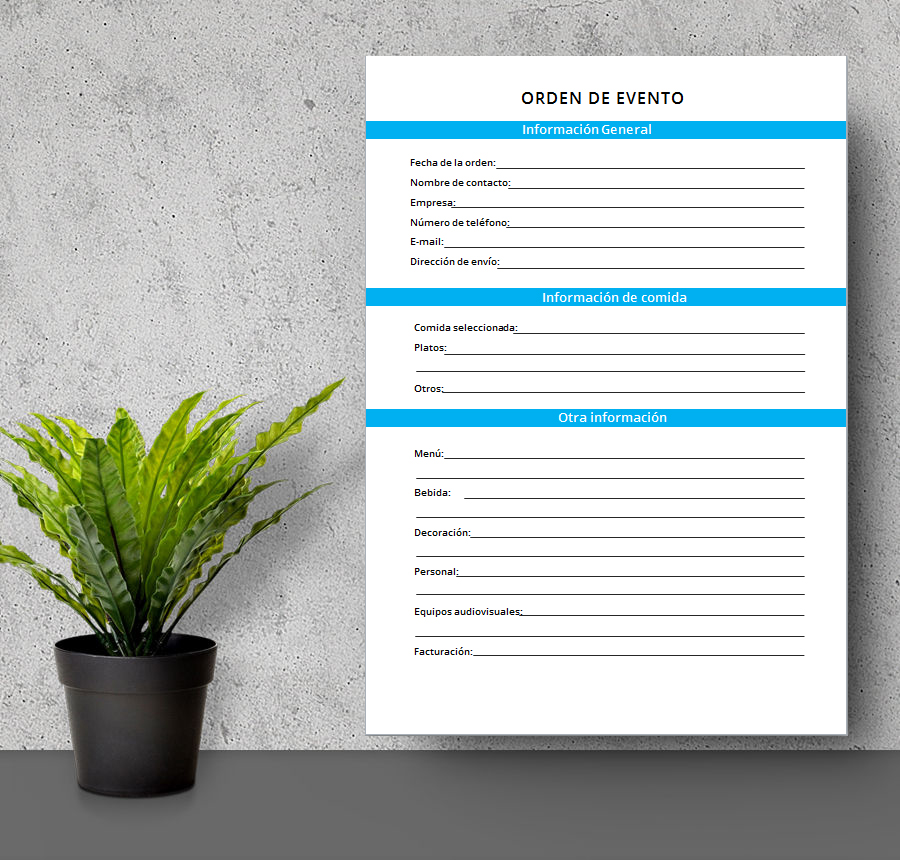 7 formularios de pedido gratis