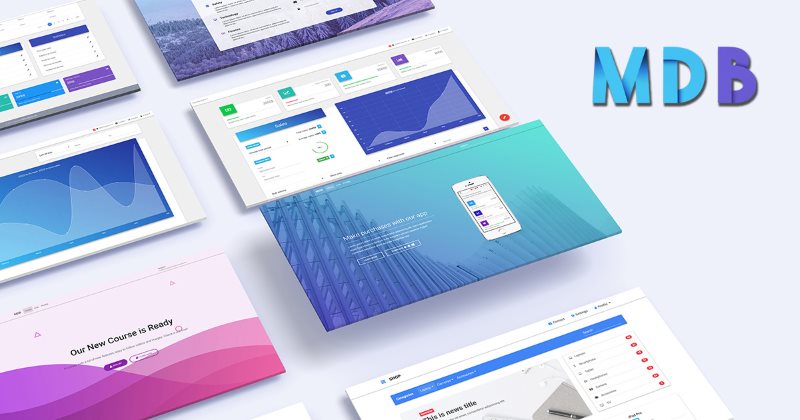 20 Plantillas gratuitas HTML  desarrolladas Material Design