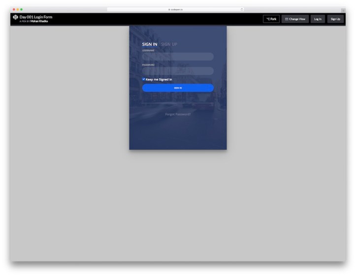 transparent-login-form
