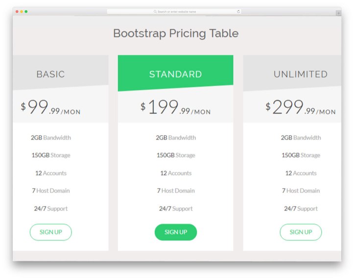 bootstrap-pricing-table